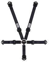11104-2 Kamlock Harness [5-Point, 2 in Belts, 50 in Length, Pull-Down, Bolt-In, SFI 16.1, Black]