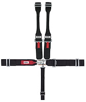 20054DB Latch and Link Harness [5-Point, 3 in Belts, 50 in Length, Pull-Down, Sprint Car, Dog Bone, Individual]