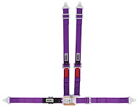 20103 Latch and Link Harness [4-Point, 2 x 2 in Belts, Sand Car, Bolt-In, Blue]