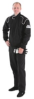 23000 FR Cotton Single-Layer Adult Suit [X-Small, Small, Black, Legacy Style, SFI 3.2A/1]