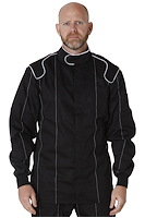 25044L FR Cotton Single-Layer Adult Jacket [XX-Large, X-Large, Large, Black, Legacy Style, SFI 3.2A/1]