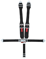 41074L Kamlock Harness [6-Point, 3 in Belts, 52 in Length, Ratchet, Bolt-In, SFI 16]