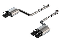 11981BC Axle-Back Exhaust System S-Type for 2016-2017 Lexus IS200t, Fits Select Lexus IS300 [Black Tips]