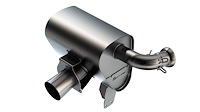 12677CB S-Type Axle-Back Exhaust System for 2017–2023 Can-Am Maverick X3 900cc 3 Cyl. Turbo