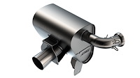 12678CB ATAK Axle-Back Exhaust System for 2017–2023 Can-Am Maverick X3 900cc 3 Cyl. Turbo