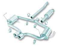Cat-Back Exhaust System 2004-2006 Mini Cooper 1.6L Supercharged