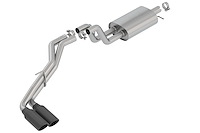 140789BC Touring Cat-Back Exhaust System Fits Select Chevrolet Silverado 1500, GMC Sierra 1500 5.3L V8