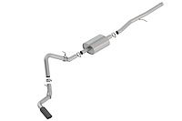 Cat-Back Exhaust System 2019 Silverado/Sierra 1500 5.3L, Single-Side Exit - Black Chrome Tip