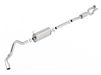 Cat-Back Exhaust System 2017-2019 Ford F-250/F-350 SD 6.2L V8 2WD/4WD - Regular/Crew Cab - Polished Tip - "S-Type" Muffler