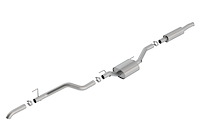 Cat-Back Exhaust System Jeep Gladiator JT 3.6L V6 4WD Crew Cab - "S-Type" Muffler - Brushed Turndown Tip