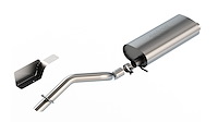 140846 Touring Cat-Back Exhaust System Fits Select Jeep Wrangler JL 3.6L V6 Engine