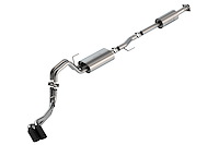 140870BC Touring Cat-Back Exhaust System Fits Select Ford F-150 2.7L, 3.5L V6
