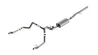 140990 Touring Cat-Back Exhaust System Fits Select Chevrolet Silverado 1500, GMC Sierra 1500 6.2L V8 Engine