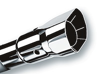 Stainless Steel Exhaust Tip Outlet Size: 2-7/8" x 2-3/4"