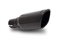 Black Chrome Exhaust Tip Outlet Size: 3.5" x 3.28"