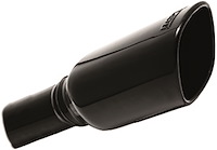 Black Chrome Exhaust Tip Outlet Size: 3.25" x 3.28"