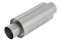 Universal Resonator Muffler - 3 in. In/Out Tubing - Without Notch