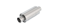 Universal Resonator Muffler - 2.750 in. In/Out Tubing - With Notch