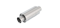 Universal Resonator Muffler - 3 in. In/Out Tubing - With Notch