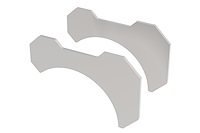 60580 Stainless Steel Pipe & Bracket Kit 3 in.