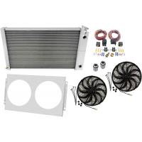 LS Conversion/Dual Pass Radiator Kit 1968-85 GM (28" Core) Includes: