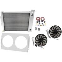 LS Conversion/Dual Pass Radiator Kit 1967-69 Camaro/Firebird Small Block Includes: