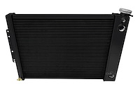  CC370BDP-BLK All-Aluminum Radiator for 1967-1969 Chevy Camaro & Pontiac Firebird [3/4 in. Tubes-Dual Pass, Black]