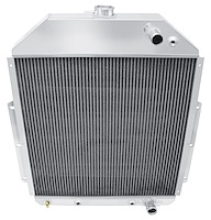 CC4252-LS GM LS Conversion/Dual-Pass Radiator for 1942-1947 Ford 1/2, 3/4, 1-Ton Pickup Trucks, 1948-1952 Ford F1, F2, F3 Pickup