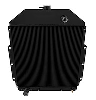 CC4252FD-BLK All-Aluminum Radiator for 1942-1952 Ford Truck w/ Factory Ford [Black]