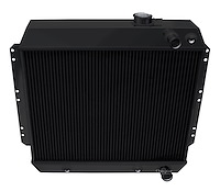 CC4954-LS-BLK GM LS Conversion Radiator for 1949-1954 Chevy 150, 210, Bel Air, Fleetline, Styleline [Black]