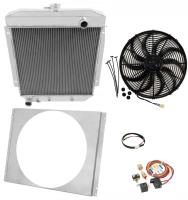 CC5456 All-Aluminum Radiator System Kit for 1954-1956 Ford Country Sedan, Squire, Crestline, Fairlane, & Parklane