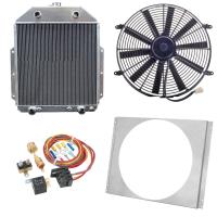 Radiator with Shroud and Fan Control Kit 1942-1952 Ford Flathead Truck