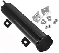 Radiator Overflow Tank 2 in. D x 10 in. L - Black Powder-Coated Finish
