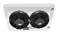Drag Racing Aluminum Radiator Module Dual 10" Fans