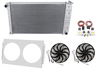 ST161K All-Aluminum Radiator Kit for Select 1963-1990 GM Fullsize V6/V8 Models [Natural Finish]