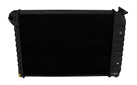 ST412-BLKK All-Aluminum Radiator Kit for 1973-1974 Buick Apollo, Chevy Nova, Olds Omega, Pontiac Ventura [Black Finish]
