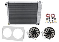 ST571K All-Aluminum Radiator Kit for Select 1965-1988 GM Fullsize V6/V8 Models [Natural Finish]