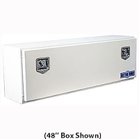 Top Mount Box White Powder Coated Steel