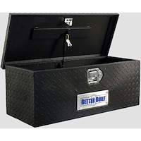 ATV Tool Box Black Powder Coated Aluminum Diamond Plate