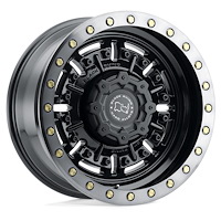 2095ABR-85127B71 ABRAMS Wheel [Size: 20" x 9.50"] Gloss Gun Black w/Machined Dark Tint