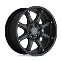 1790GLA-26140M12 GLAMIS Wheel [Size: 17" x 9"] Matte Black