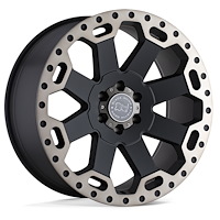 1890WAR-26140M12 WARLORD Wheel [Size: 18" x 9"] Matte Black w/Machined Dark Tint