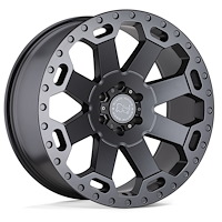 1890WAR-28165G22 WARLORD Wheel [Size: 18" x 9"] Matte Gunmetal