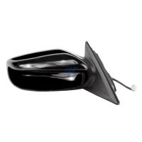OEM Style Replacement mirror for 87-90 Nissan Sentra Sedan black foldaway Passenger Side Manual