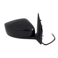 OEM Style Replacement Mirror for 15-17 NISSAN Versa Sedan textured black w/PTM cover foldaway w/o tu