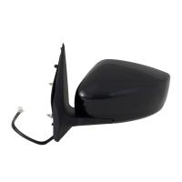 OEM Style Replacement Mirror for 15-17 NISSAN Versa Sedan textured black w/PTM cover foldaway w/o tu