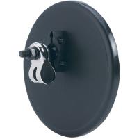 Clamp-On Round Mirror This mirror is 5 inches in diameter.