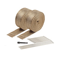 Exhaust / Header Wrap Kit Titanium Wrap
