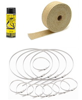 Tan Exhaust Wrap Kit [2 in. x 50 ft.]