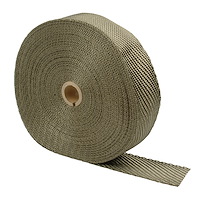 Titanium Exhaust Wrap Width: 1"